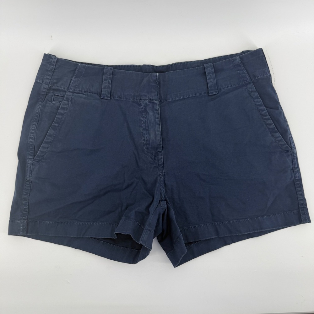 Vineyard Vines Womens Daybreak Chino Shorts Navy Blue Cotton Stretch Size 6 - Picture 4 of 6